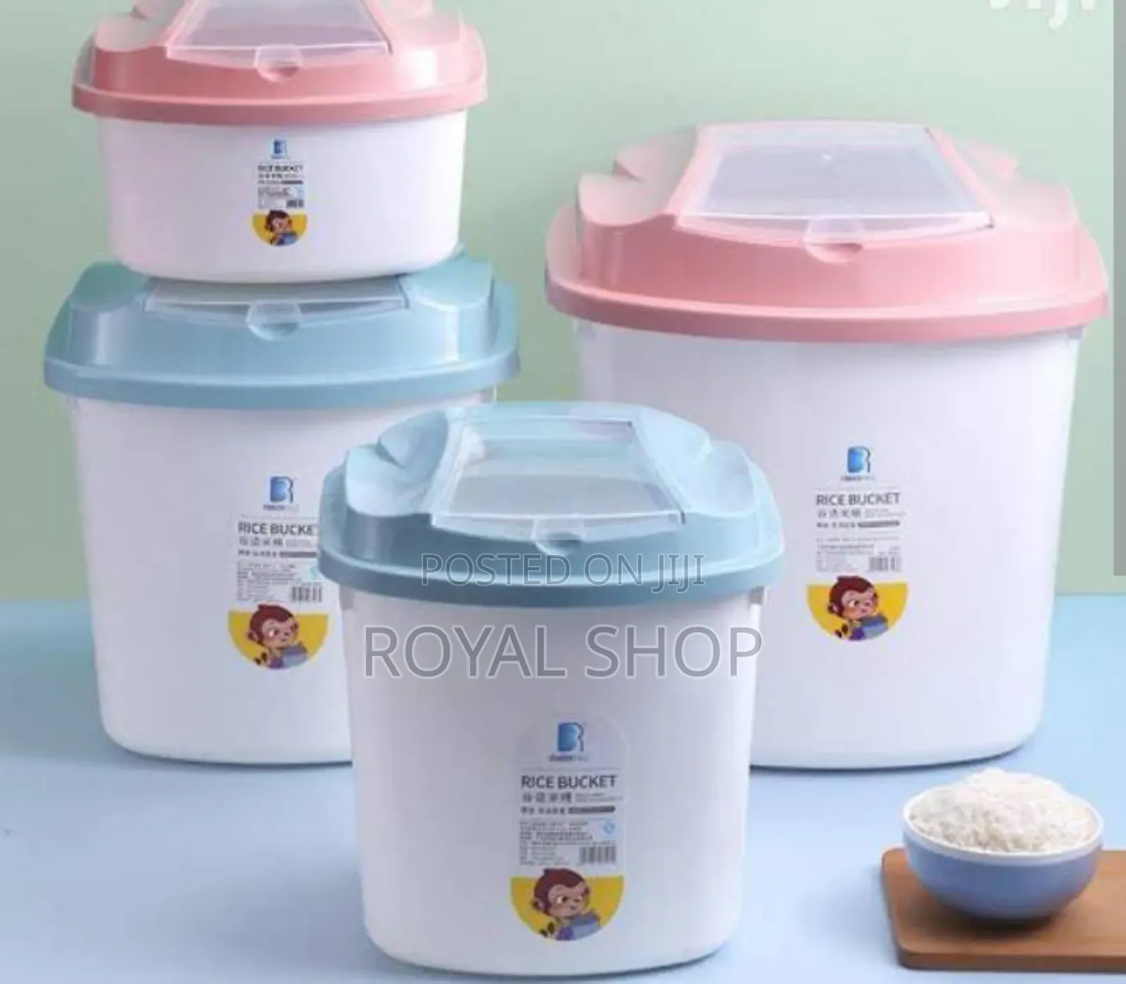 Rice Bucket, Material Plastic