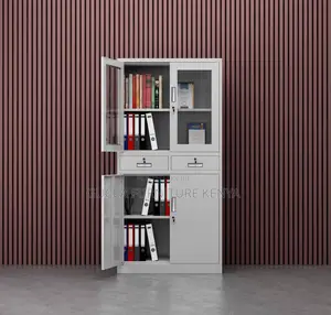 2-door Office Filling Cabinet With 2-drawers