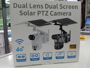 Ubox 6mp 4g Dual Panel Solar Powered CCTV Camera