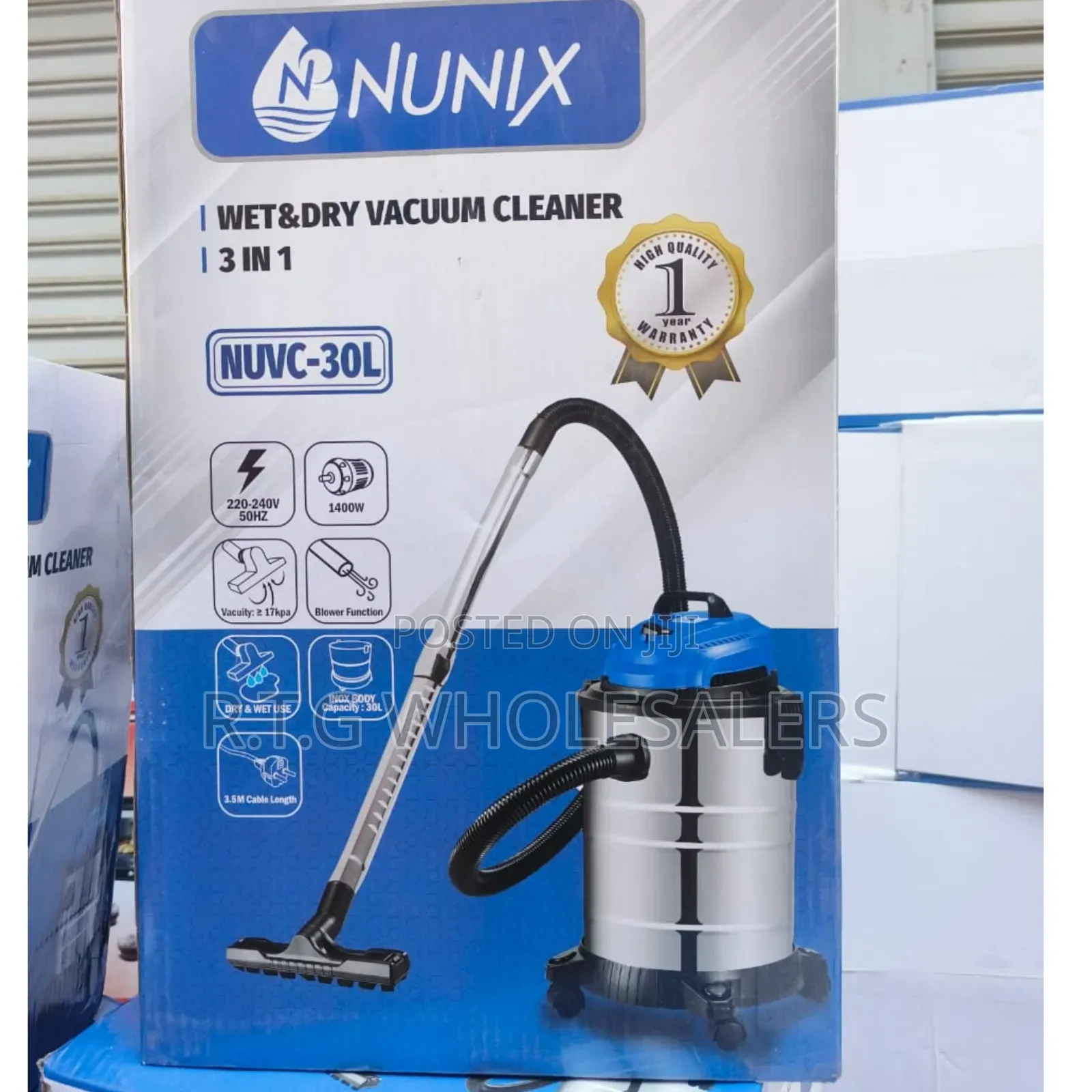 30l Nunix Wet Dry Vacuum Cleaner With Blower Function