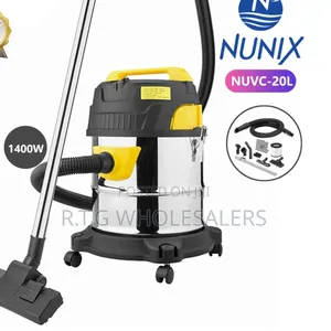 Nunix 20l Wet Dry Vacuum Cleaner – 1400w Stainless Steel
