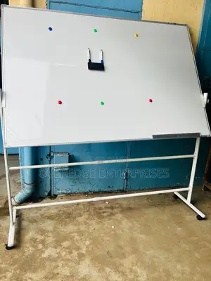 Strong Whiteboard on Stand, 6ftx4ft and Markers.