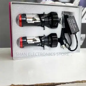 New 2pcs Y7 H4 Super Bright Led Headlight Car H4 Mini Projector Lens