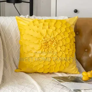 Velvet Flower Throw Pillow Case