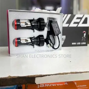 2pcs Y7 H4 Super White Mini Led Projector Bulbs Hi-Lo Beam Headlight