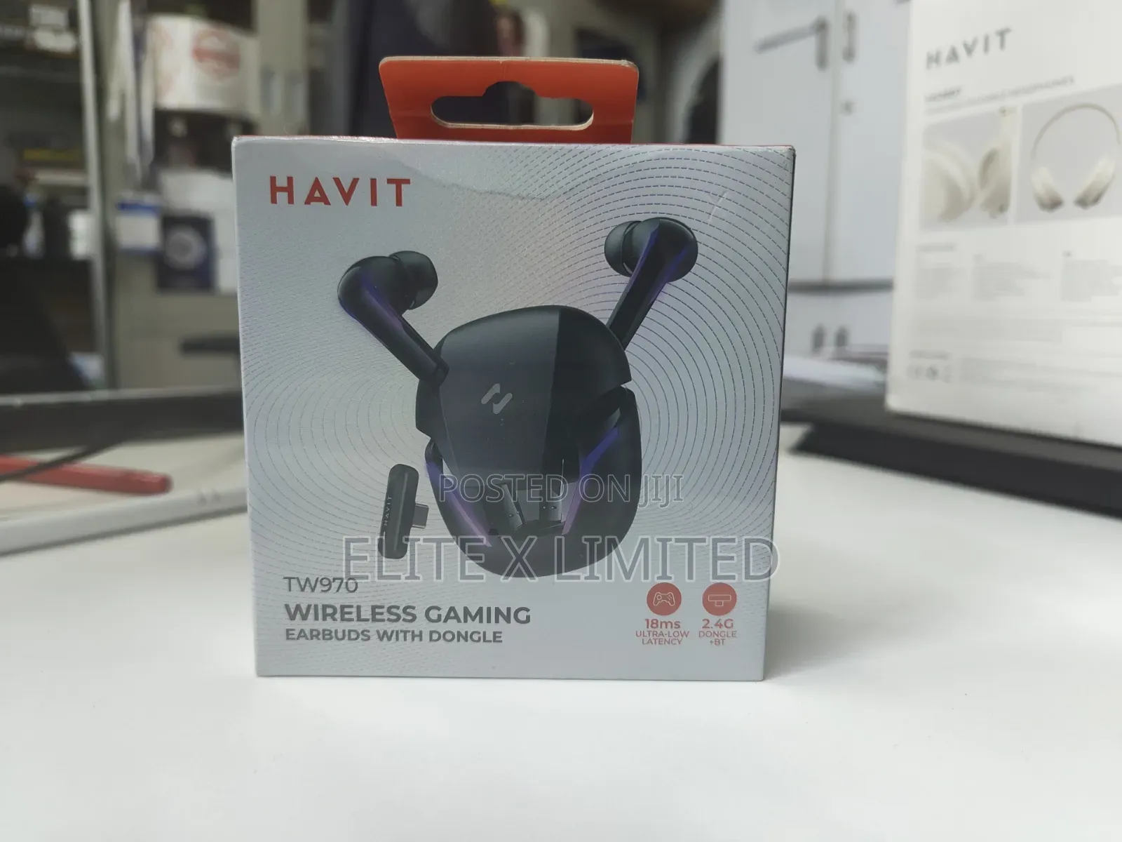 Havit Tw970 Wireless Charging Earbuds With Dongle