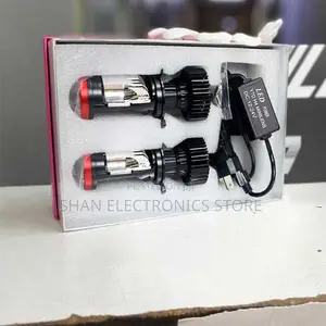 Super White 2pcs Y7 H4 Mini Led Projector Bulbs Hi-Lo Beam