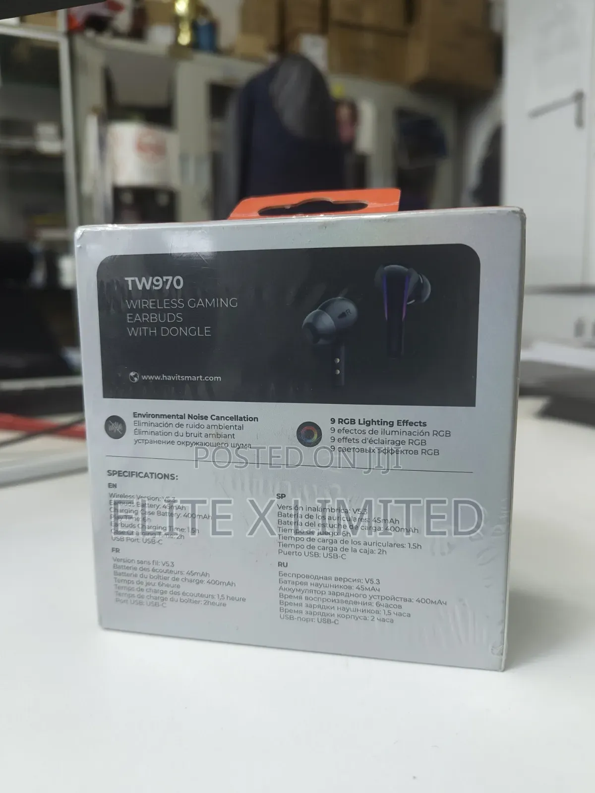 Havit Tw970 Wireless Charging Earbuds With Dongle