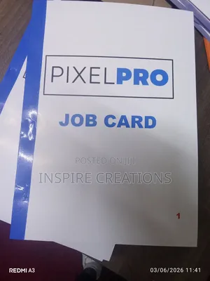 A4 Self Customized Job Card Books / *