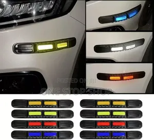 4pcs Car 4 Corner Sides Bumper Protector With Reflectors
