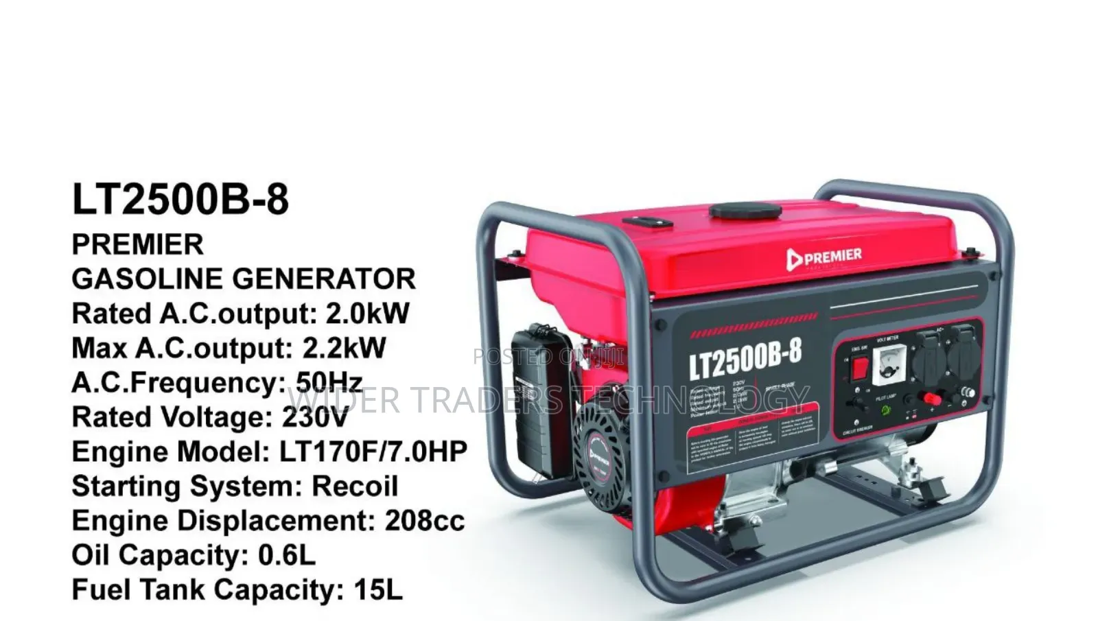 Premier Lt2500b-8 Gasoline Generator