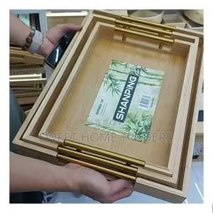 Multi-Functional Bamboo Food Storage Trays