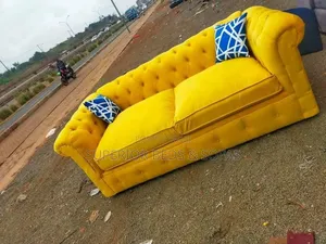 Yellow Chesterfield 3-Seater Sofa
