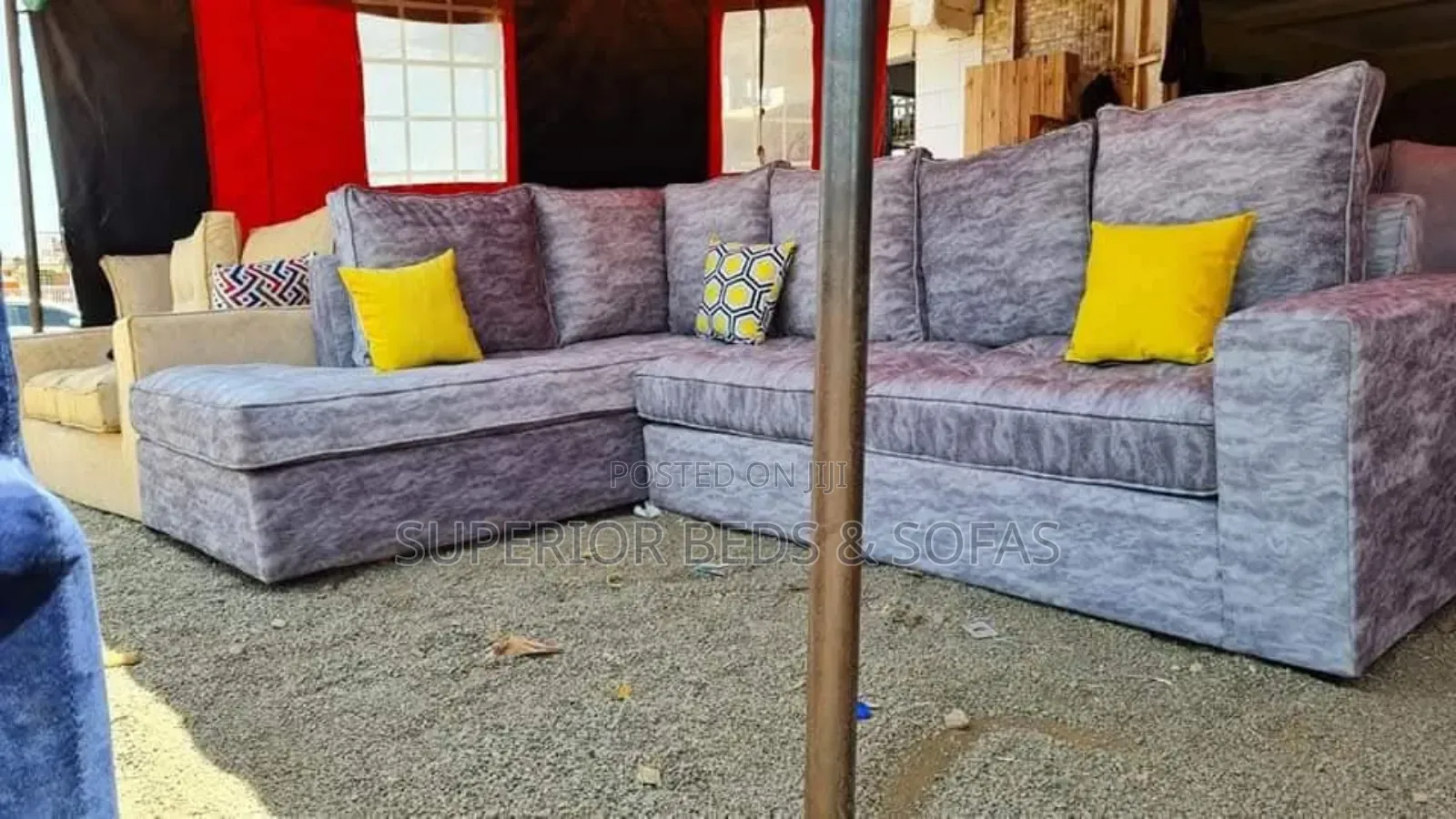 L-Shaped Corner Sofa (6 Seater Sofa)