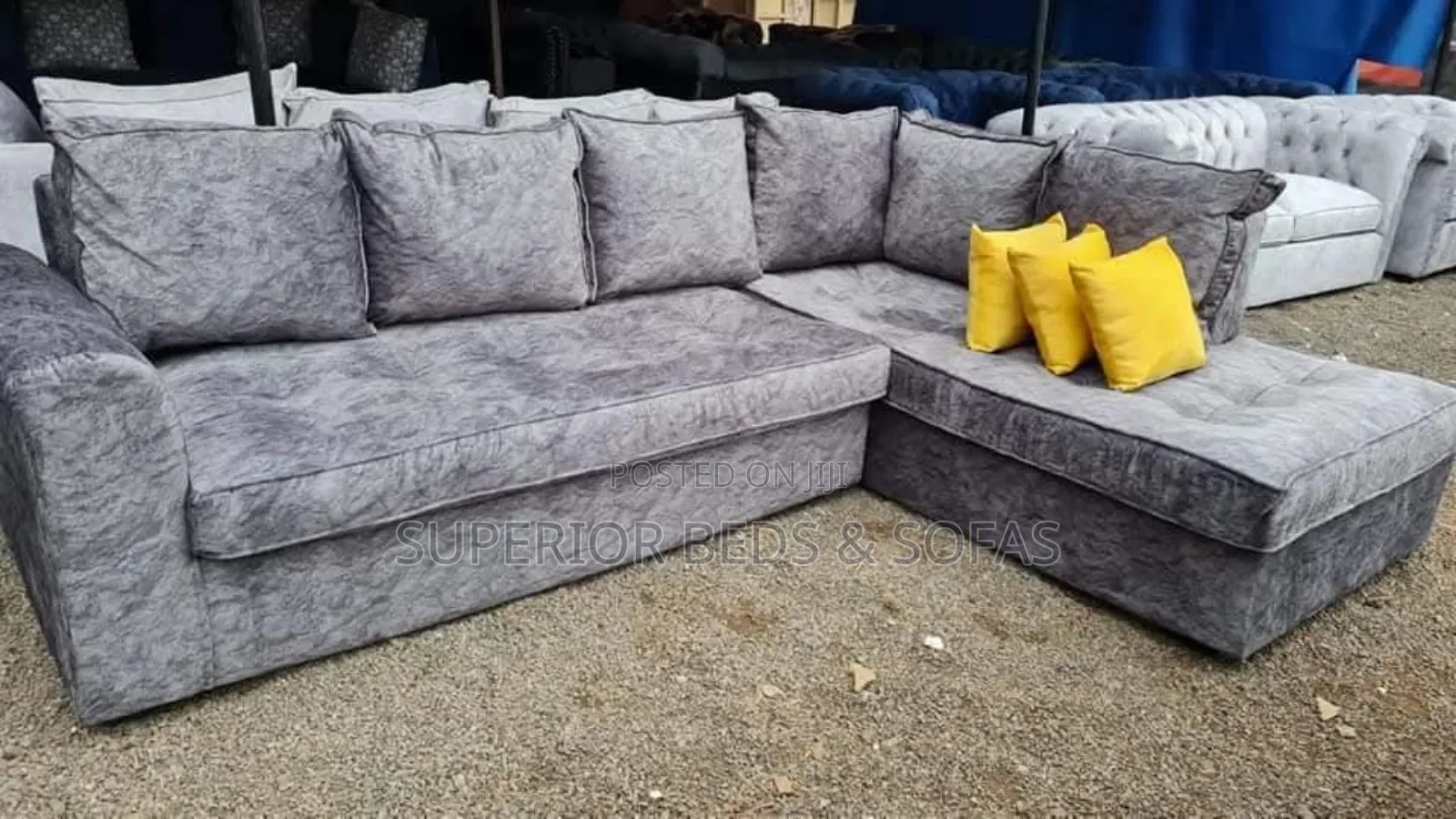 L-Shaped Corner Sofa (6 Seater Sofa)
