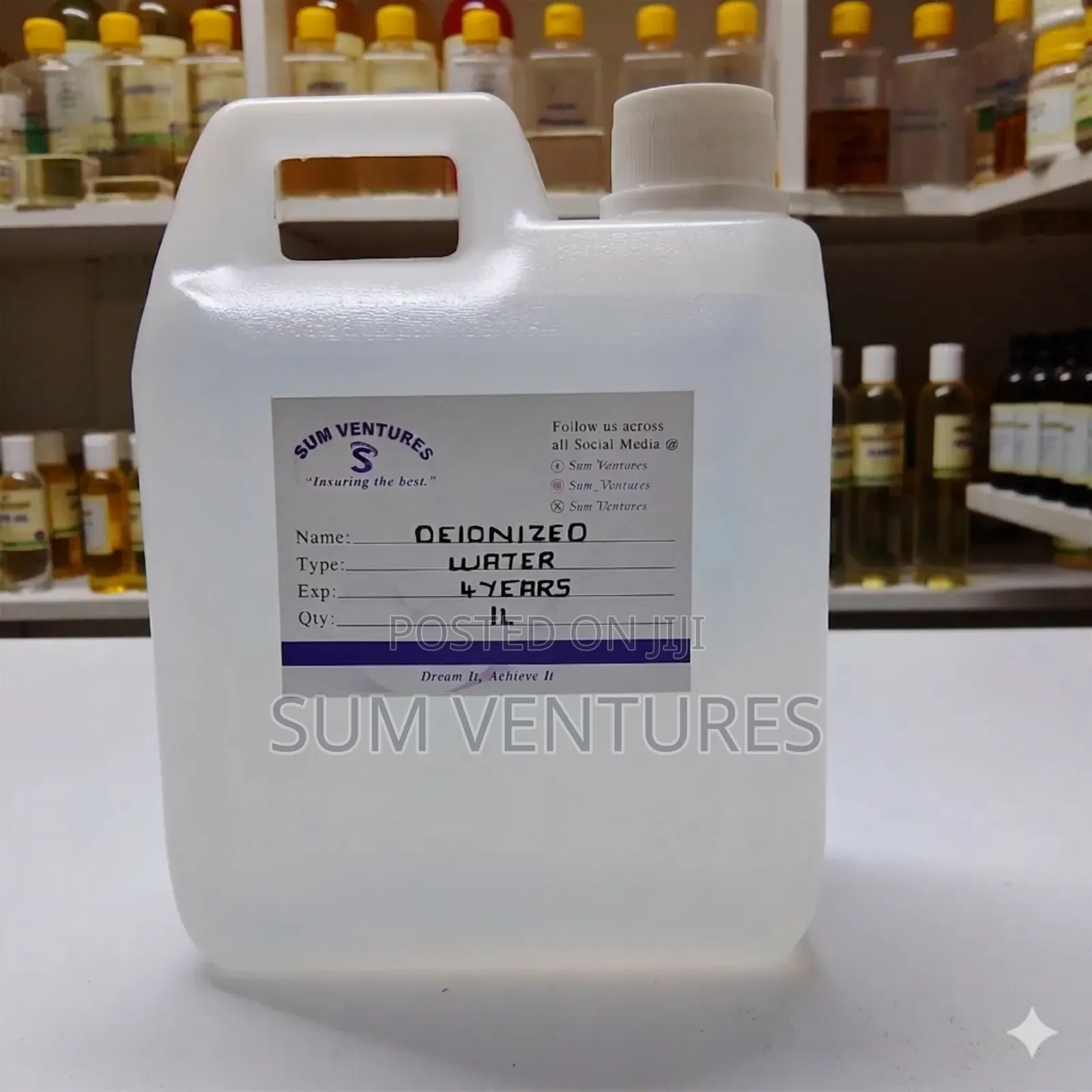 Distilled Water / Deionized Water – (100% Pure) Natural Solvent 