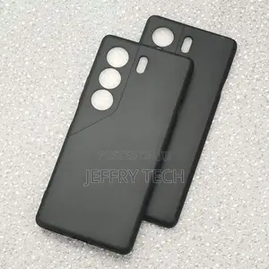 For Tecno Camon 40 4g Case, Matte Black Full Coverage Tpu Soft Case -