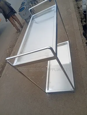 Heavy Duty Stainless Steel Food Trolley.