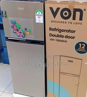 Von 181litres Fridge Double Door