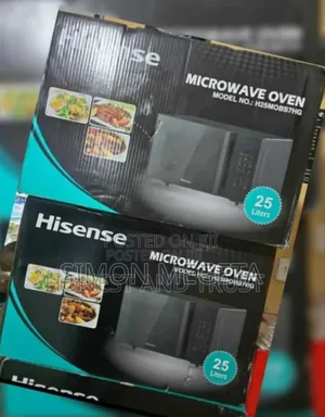 Black Hisense 25litres Microwave