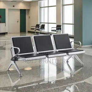 Office Bench : Heavy-Duty 3-Seater Waiting Bench