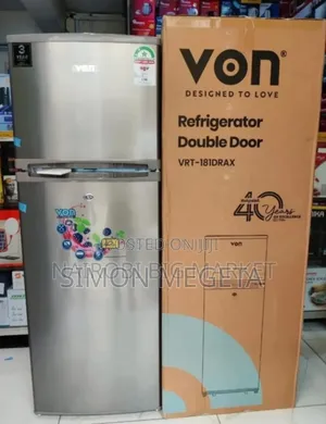 181litres Von Double Door Refrigerator