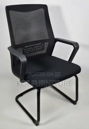 Office Chair : Non-Swivel Mesh Boardroom Chair