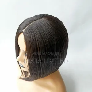 Short Bob Hair Black Wigs 12 Inch + Wig Cap
