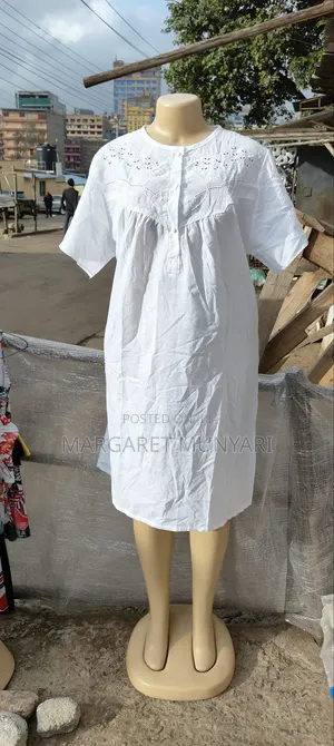 White Cotton Night Dress