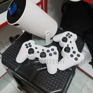 Gaming Projector With Hdmi Port Inbuilt Speakers Wifi Smart Two Pads