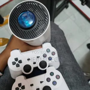 Hy 300 Gaming Projector With Two Gaming Pads Usb With Downloaded Games