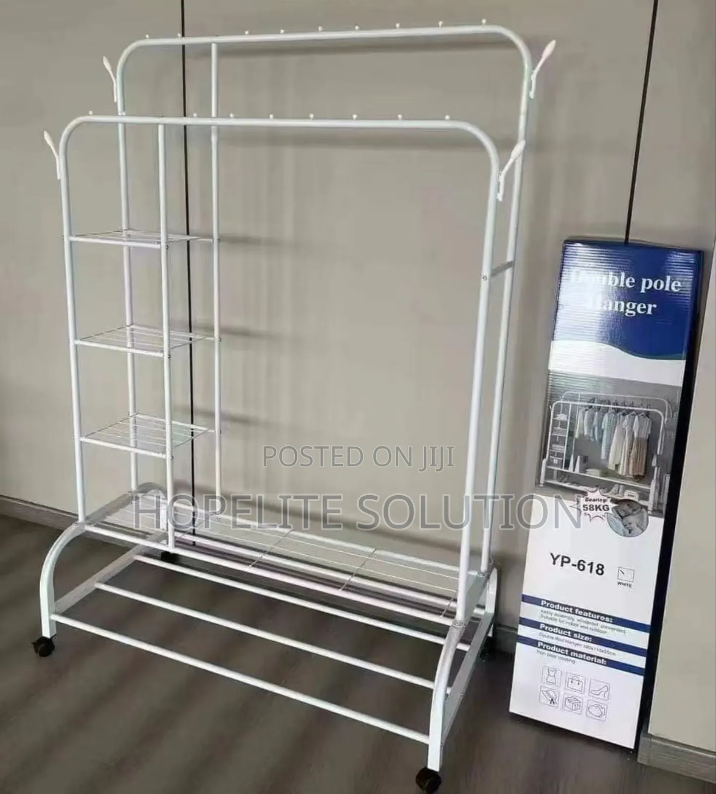 Multifunction Cloth Rack With Side Shelve
