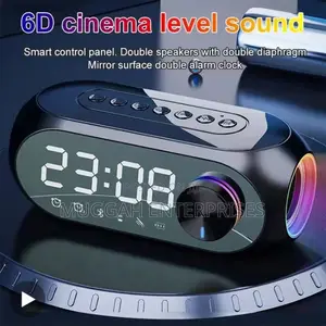 3 in 1 Bluetooth Speaker With Clock Alarm
