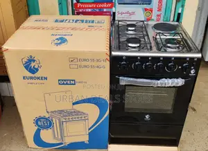 50×55 Euroken 3+1 Standing Cooker With Electric Oven Cooker
