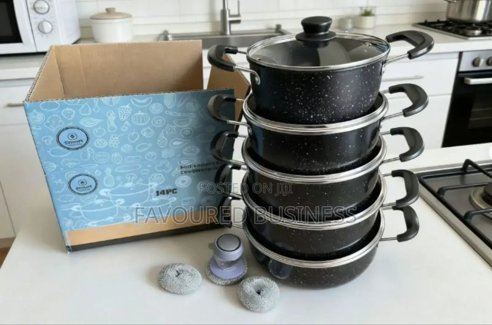 New Smart Raha 10pc Cookware Set/
Granite Material