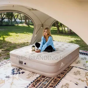 Inflatable Queen Size Airbed Mattress With In Built Pump 200*152*38 Cm