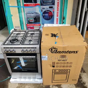 Ramtons Standing Cooker 60cmx60cm 4gas  (1 Wok) Electric Oven Rf497