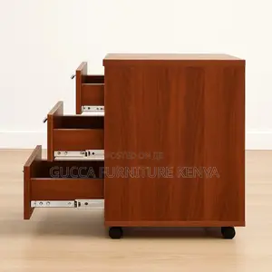 3-drawer's Wooden Pedestal Office File Cabinet