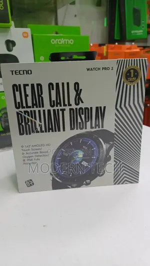 Tecno Watch Pro 2 1.43'' Amoled Screen Complete Healthcare Smart Watch