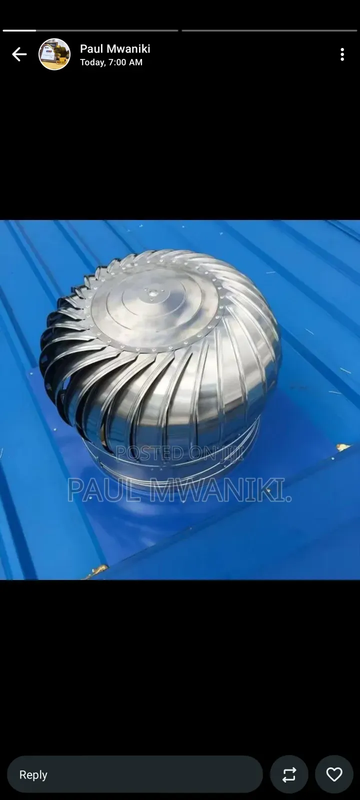 Roof Cyclone Ventilators