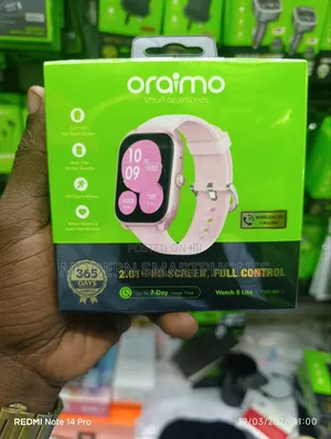 Oraimo Watch 5 Lite Pink 2.01" Hd Ip68 Smart Watch