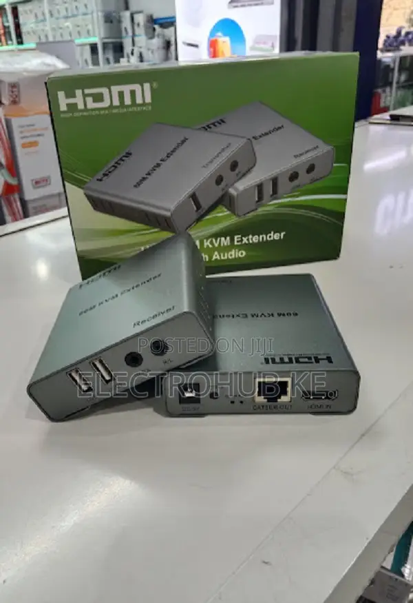 Hdmi 60 Meter Kvm Extender With Audio Over Cat6