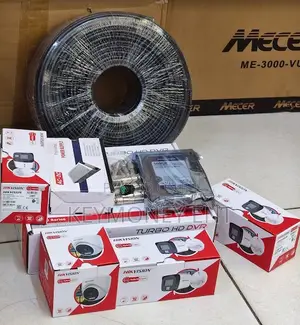 4 24/7 Colored Night Vision Voice Recording CCTV Cameras Complete Kit
