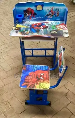 Morges Super Hero Thed Adjustable Kids Study Desk Set