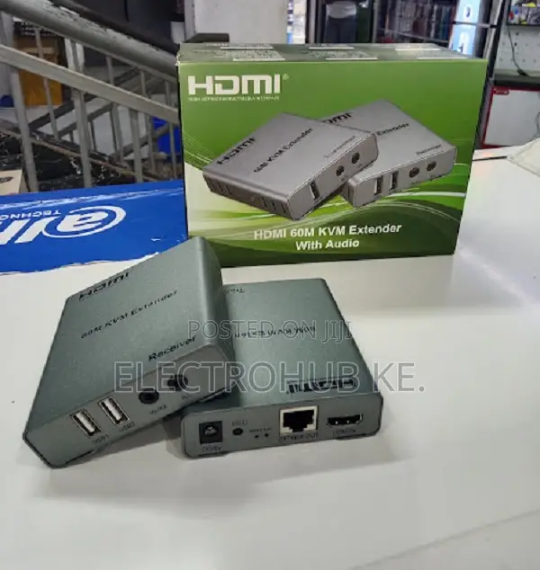 60m Hdmi Kvm Extender With Usb Keyboard Mouse & Audio
