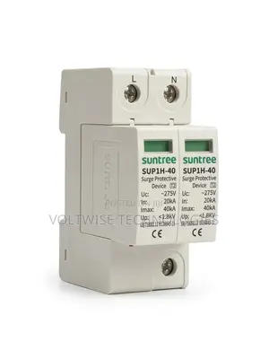Suntree 275v Ac 2-Pole Surge Protective Device (Spd) - Sup1h-40 T2