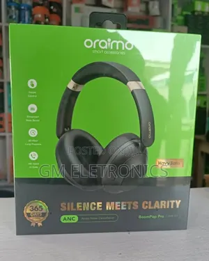 Oraimo Boompop Pro Active Noise Cancellation Over-Ear Headphones-82hrs