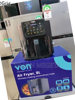 New Von Air Fryer 8 Litres Digital Slim Design Available