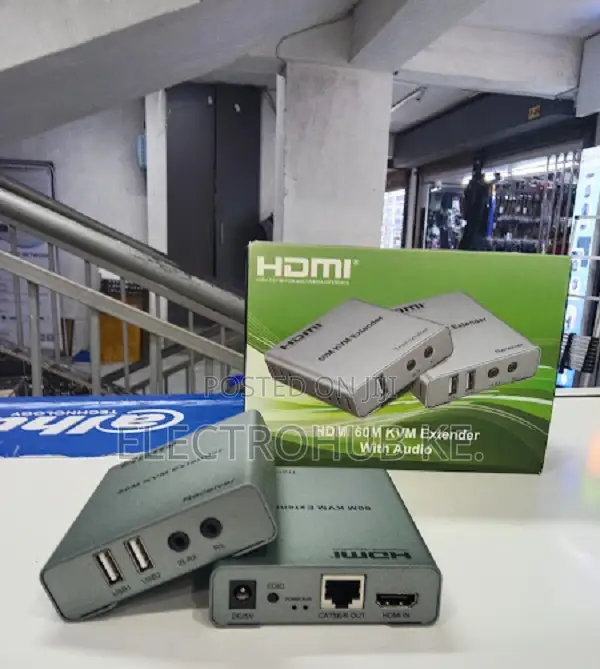 Hdmi 60m Kvm Extender With Audio Over Cat 6 Kvm Quality 60m