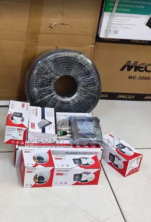 4 Smart Hyrid Full Color CCTV Cameras Complete Sales Package